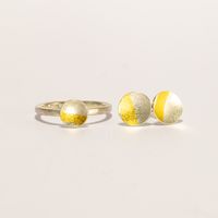 Ring / Ear Rings - Siilver 925 and Fine Gold