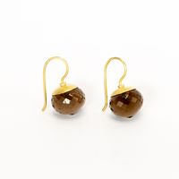 Ear Jewelry - Gold 750, Smokey Quartz